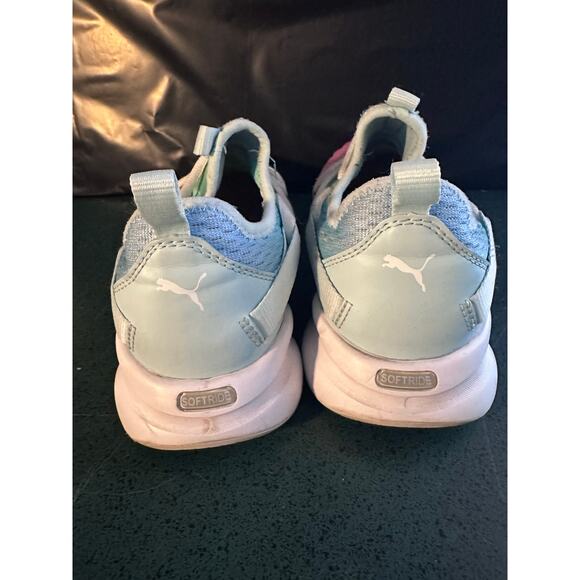 Puma Softride Rift Slip On Sneaker Rainbow/White -/Wmns 6 C Causal Walking Run - Picture 5 of 6